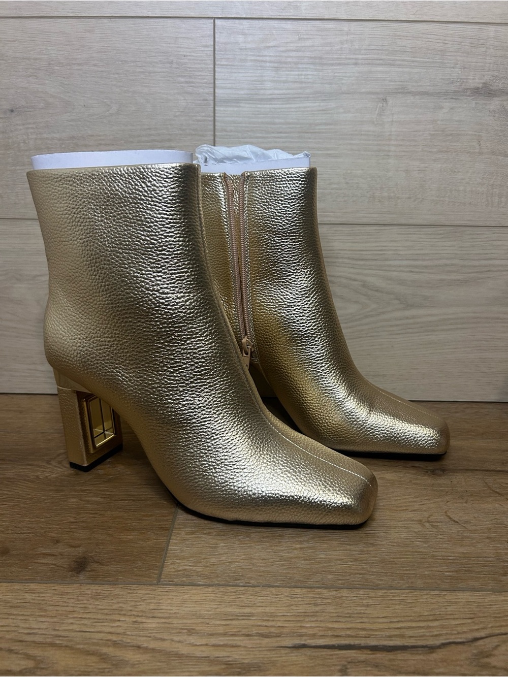 Katy Perry The Hollow Heel Slingback Bootie Champagne Sz 9.5